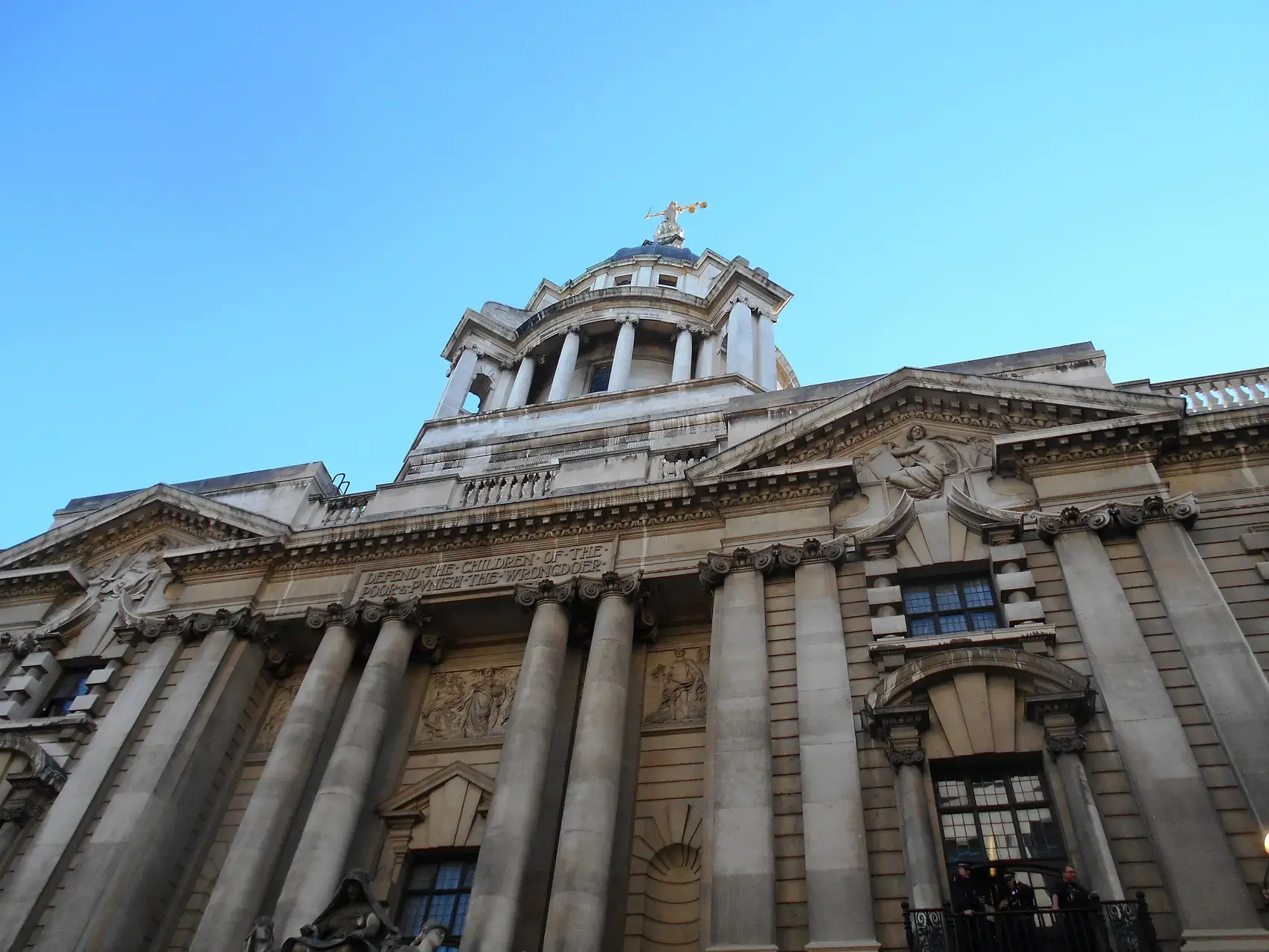 The Central Criminal Court at the Old Bailey, London
